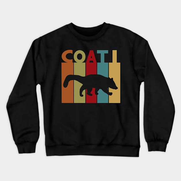 Coati coati design trunk bear animal motif Fun Crewneck Sweatshirt by FindYourFavouriteDesign